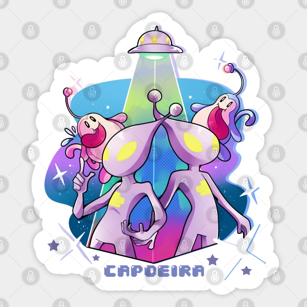 Bust a groove - Capoeira Sticker by Yukipyro